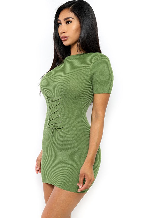 D306 - SHORT SLEEVE MINI DRESS