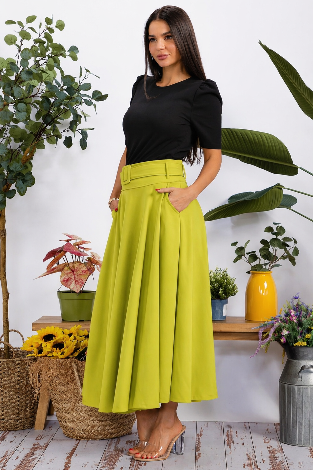 S25670 - Luxe Flow Maxi Skirt