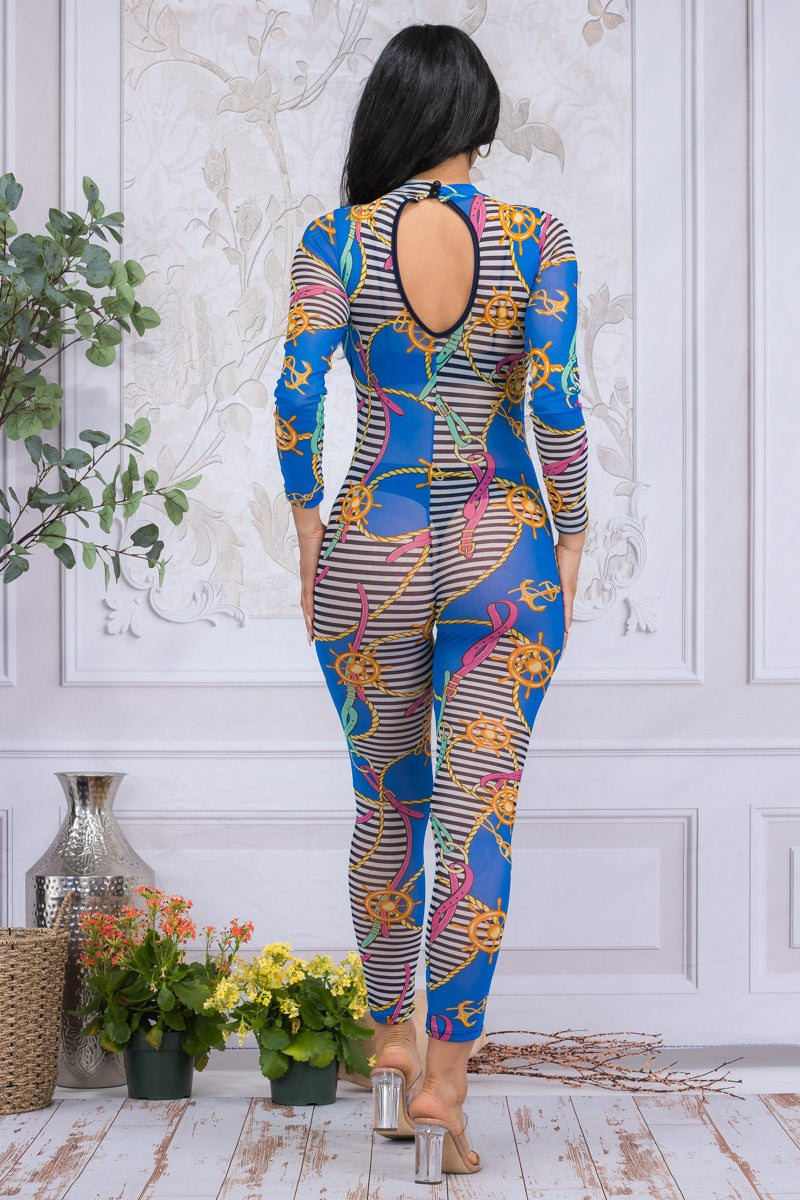 HH642X-NAT - TRAJE DE MALLA MANGA LARGA