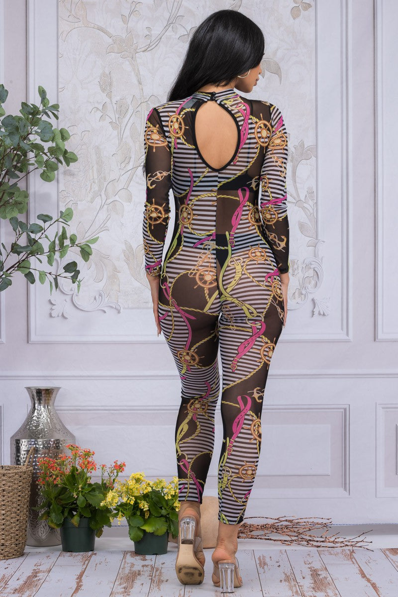HH642X-NAT - TRAJE DE MALLA MANGA LARGA