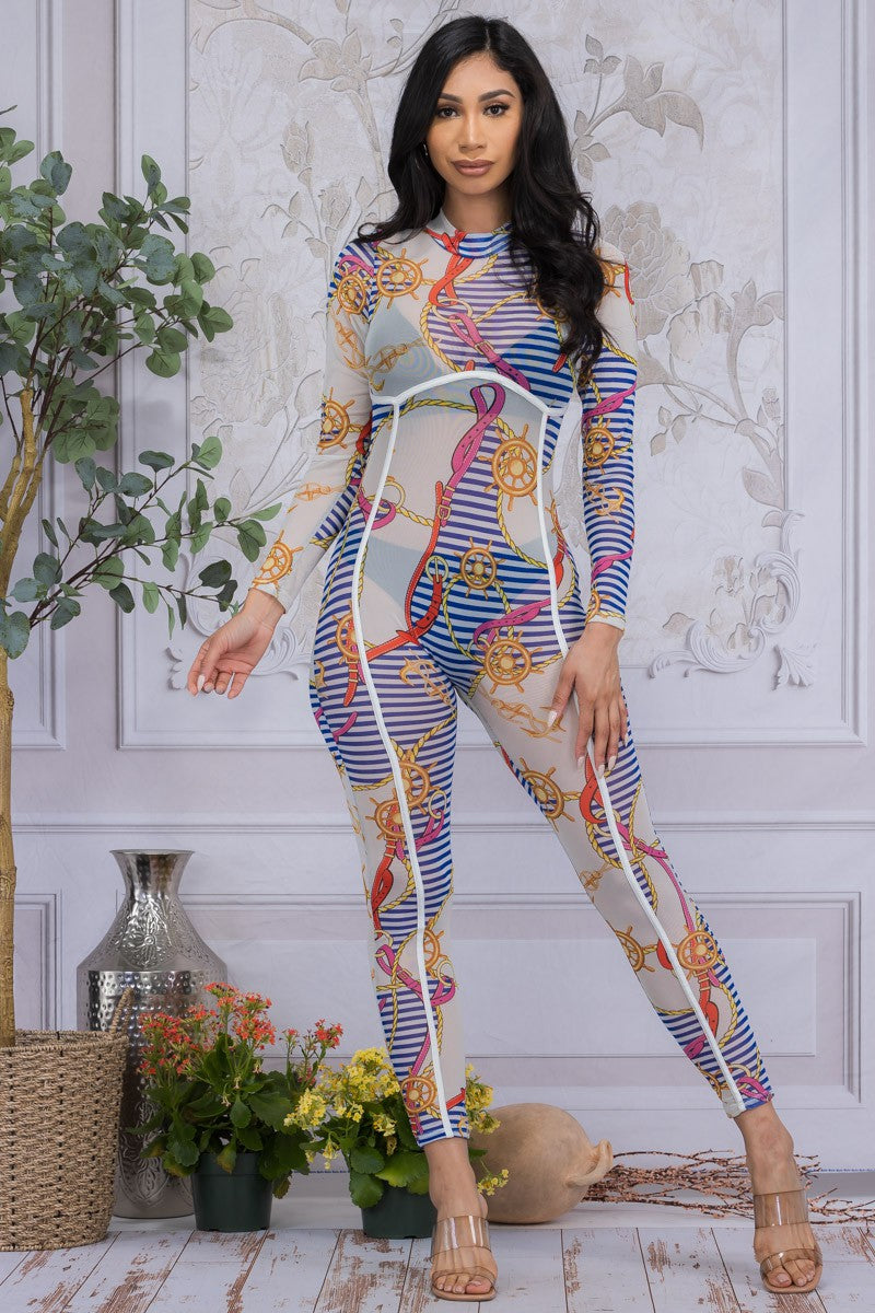 HH642R-NAT - TRAJE DE MALLA MANGA LARGA