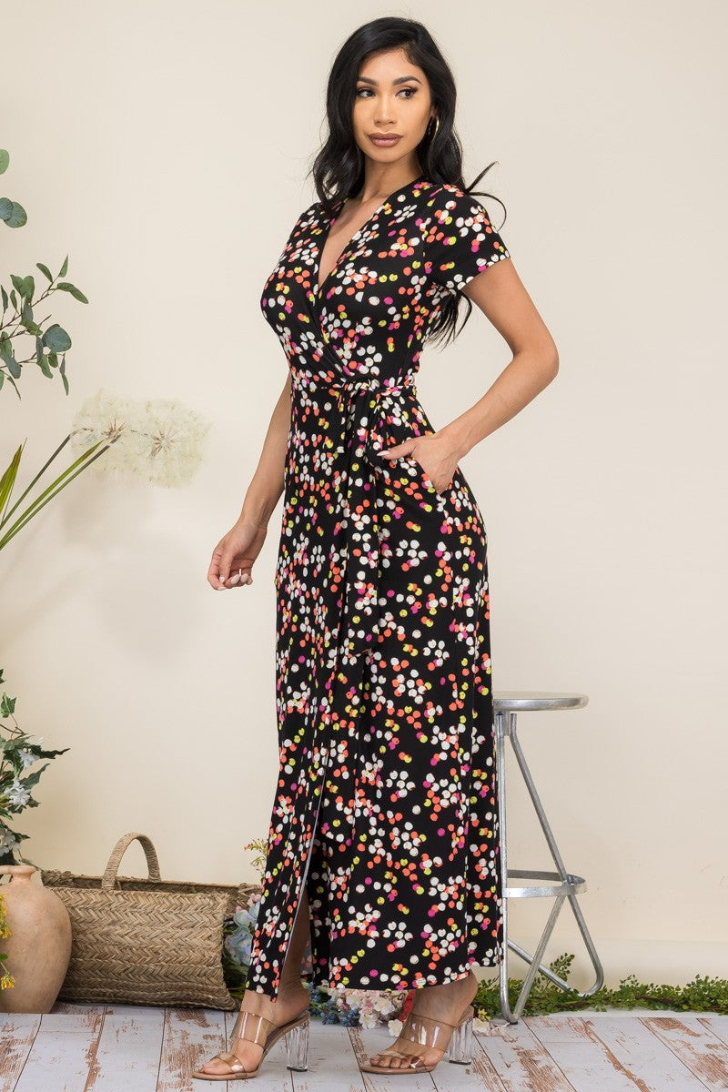 HH548X-PD - VESTIDO MAXI MANGA CORTA