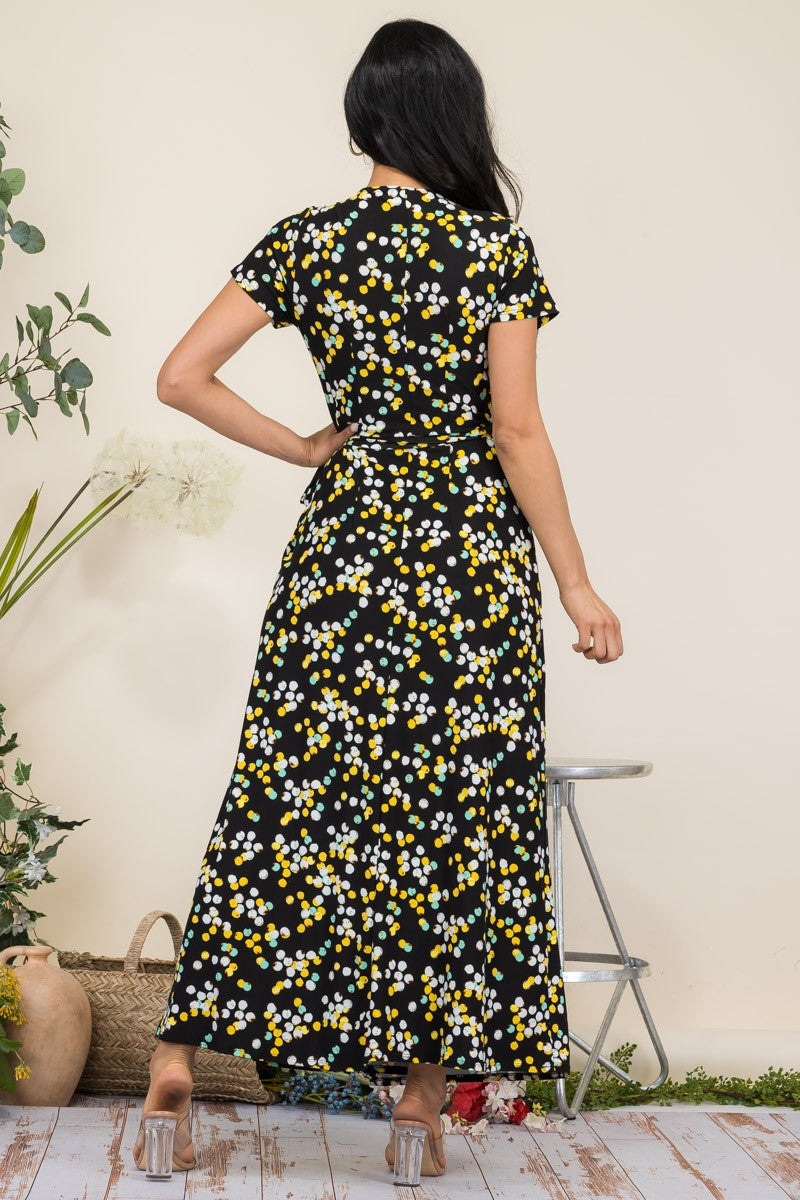 HH548X-PD - VESTIDO MAXI MANGA CORTA