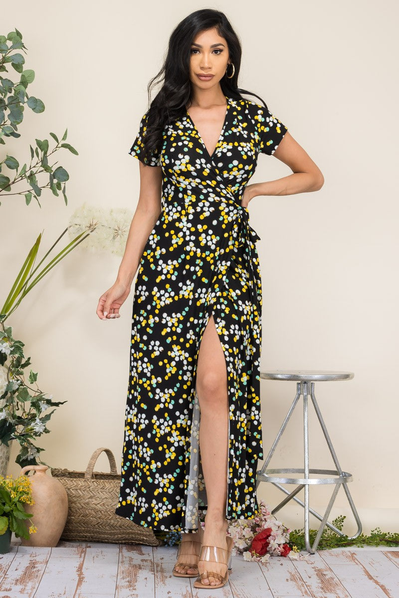 HH548X-PD - VESTIDO MAXI MANGA CORTA