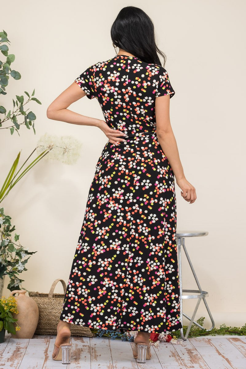 HH548X-PD - VESTIDO MAXI MANGA CORTA