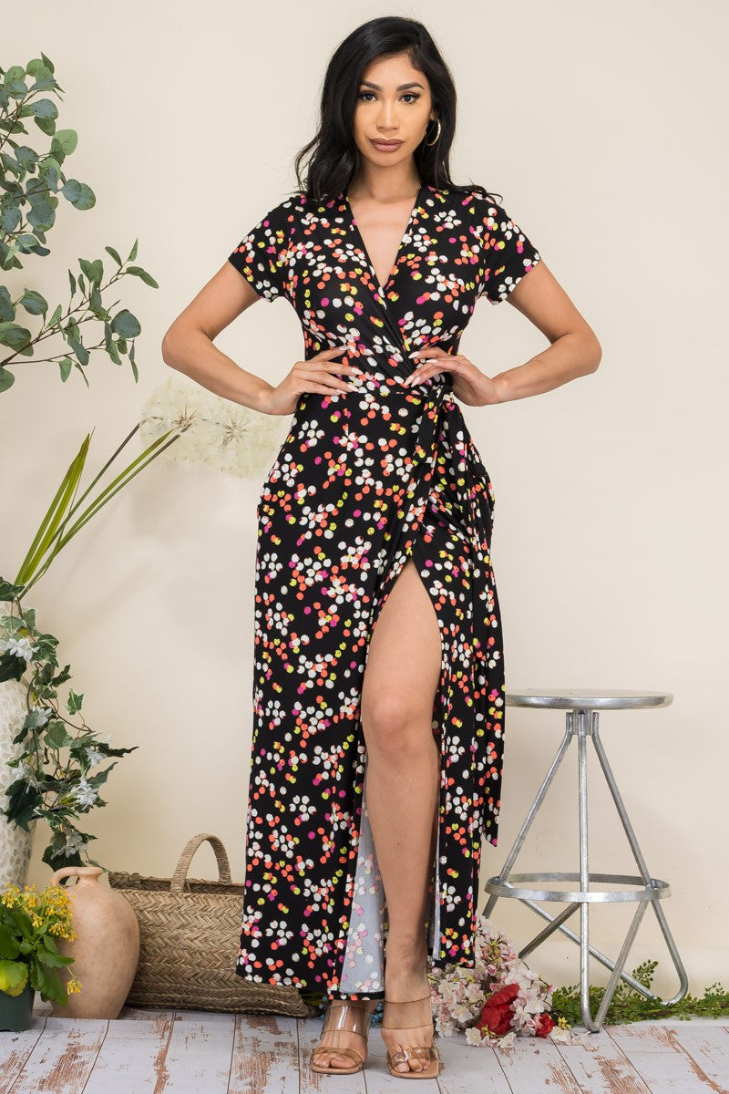 HH548X-PD - VESTIDO MAXI MANGA CORTA