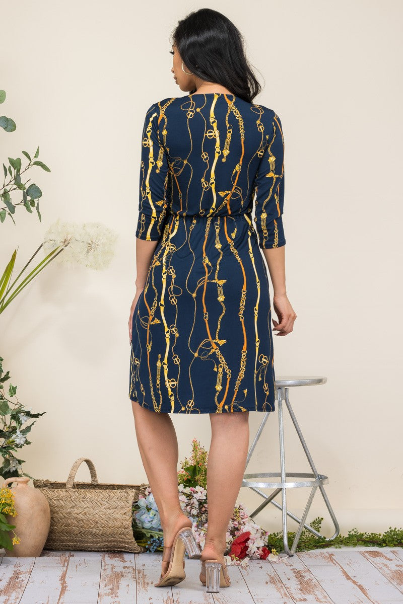 HH467X-CH - VESTIDO COCTEL ABERTURA LATERAL