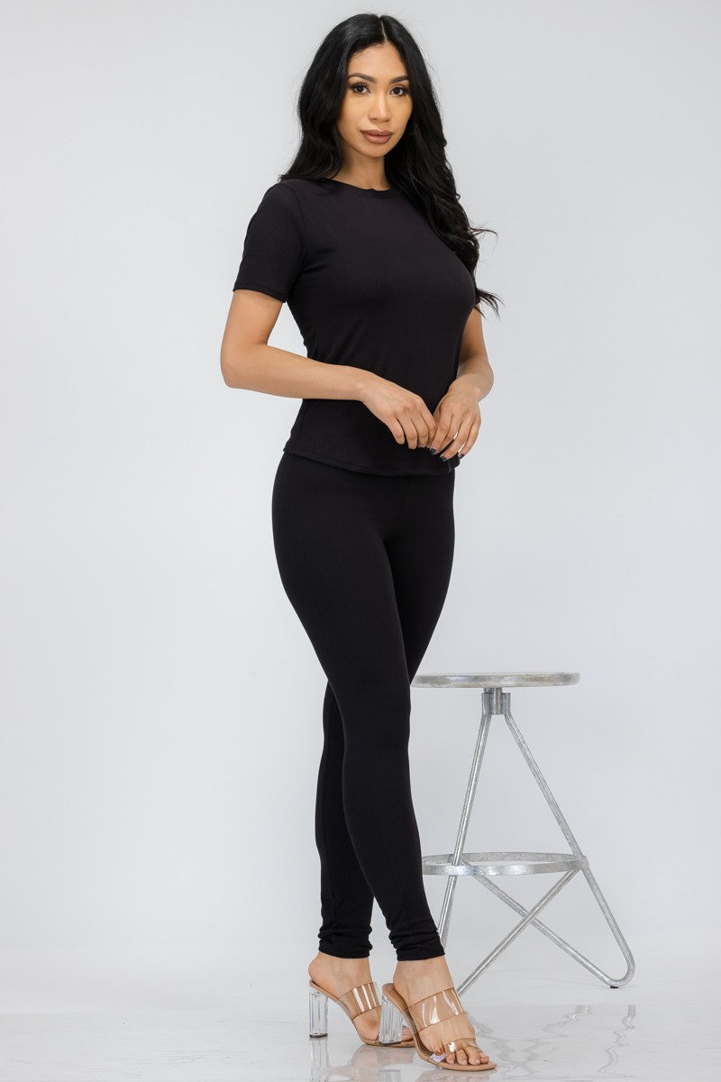 HH612R-RIB - CONJUNTO DE PANTALONES ACANALADOS DE 3 PIEZAS