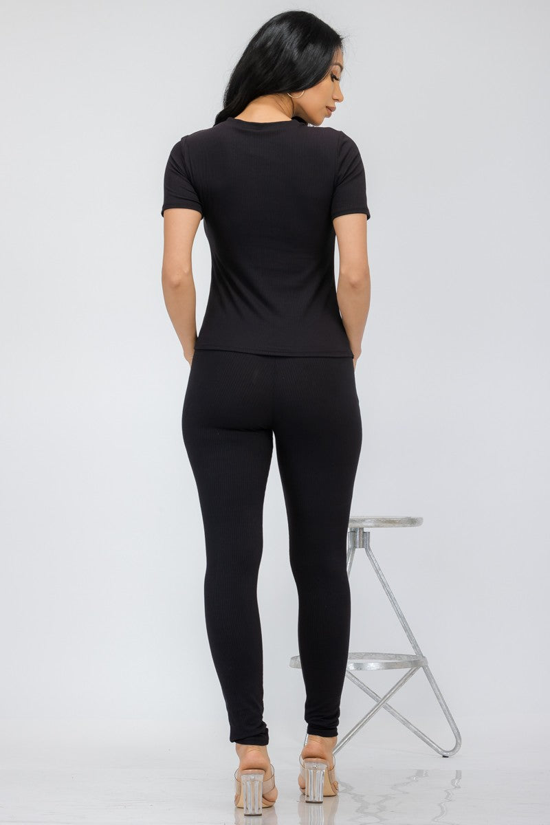 HH612R-RIB - CONJUNTO DE PANTALONES ACANALADOS DE 3 PIEZAS