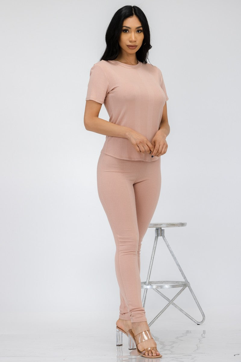 HH612R-RIB - CONJUNTO DE PANTALONES ACANALADOS DE 3 PIEZAS