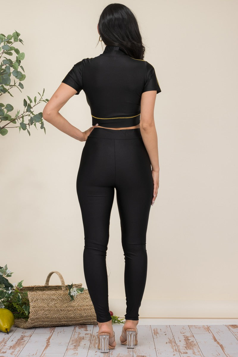 HH640 - 2 PC PANT SET WITH MASK