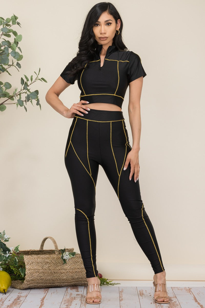 HH640 - 2 PC PANT SET WITH MASK