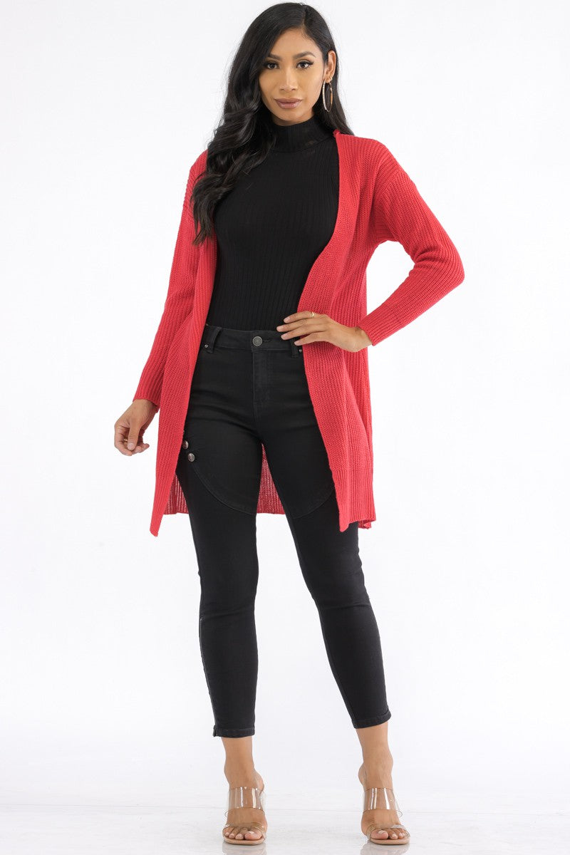 MSMAG-70306 - CARDIGAN PUNTO MANGA LARGA