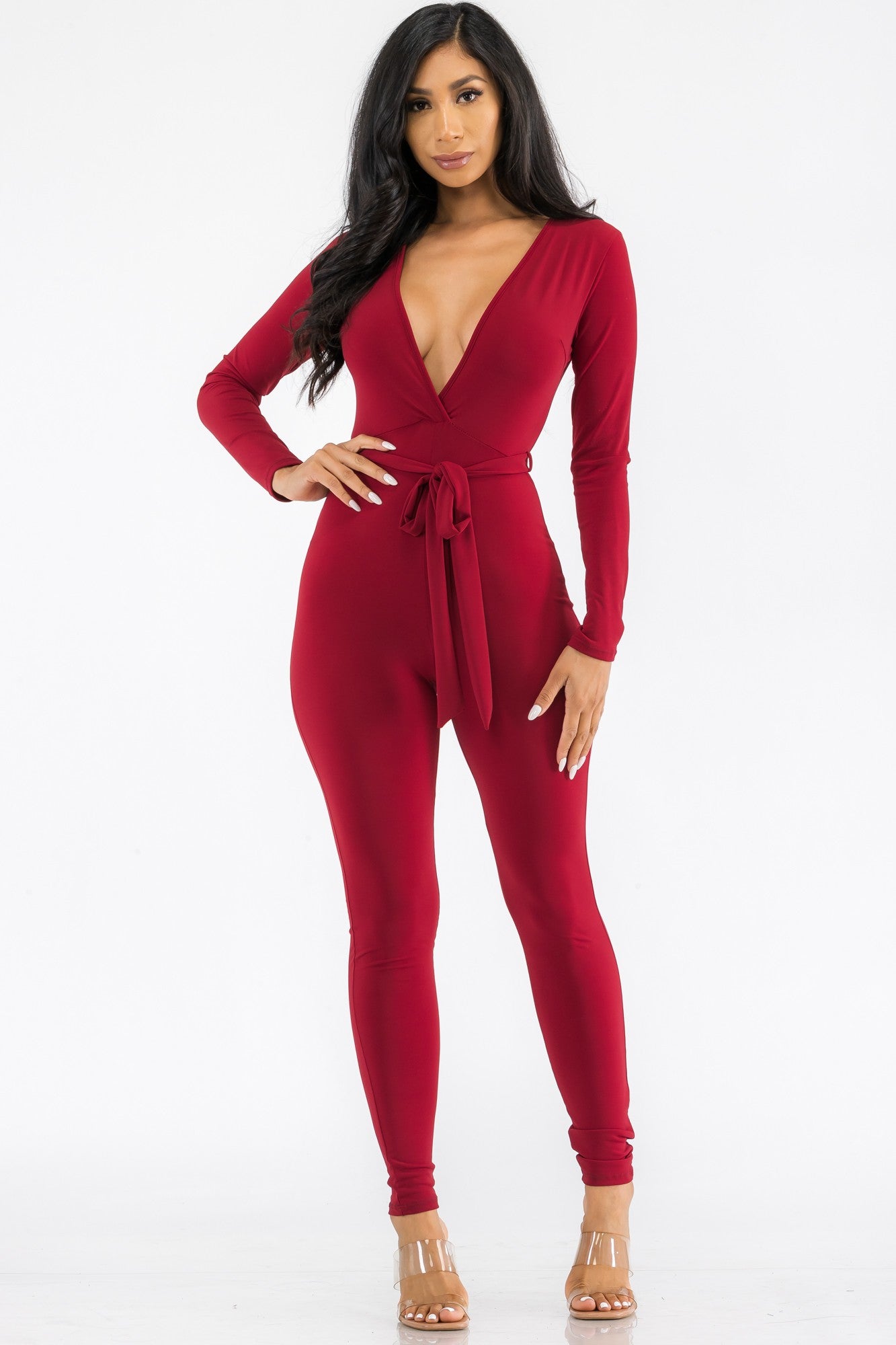HH626R-SL - MONO BODYCON DE MANGA LARGA