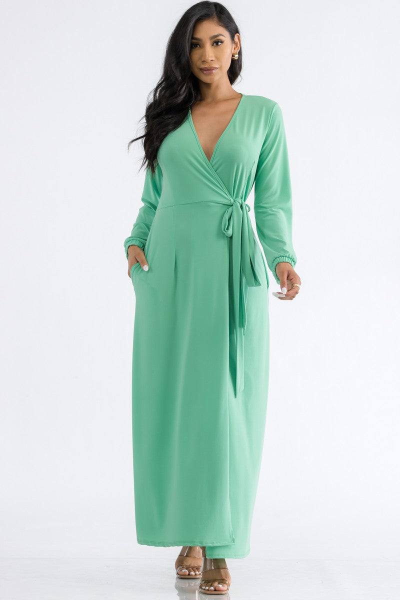 HH548R1-LS LONG SLEEVE MAXI DRESS