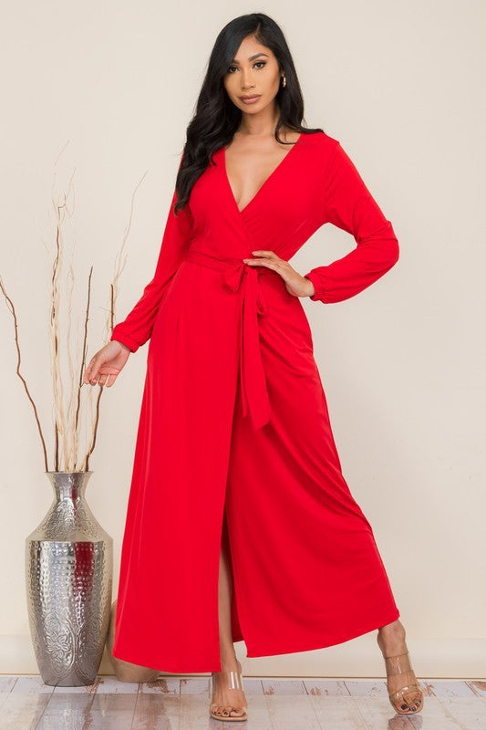 HH548R1-LS LONG SLEEVE MAXI DRESS
