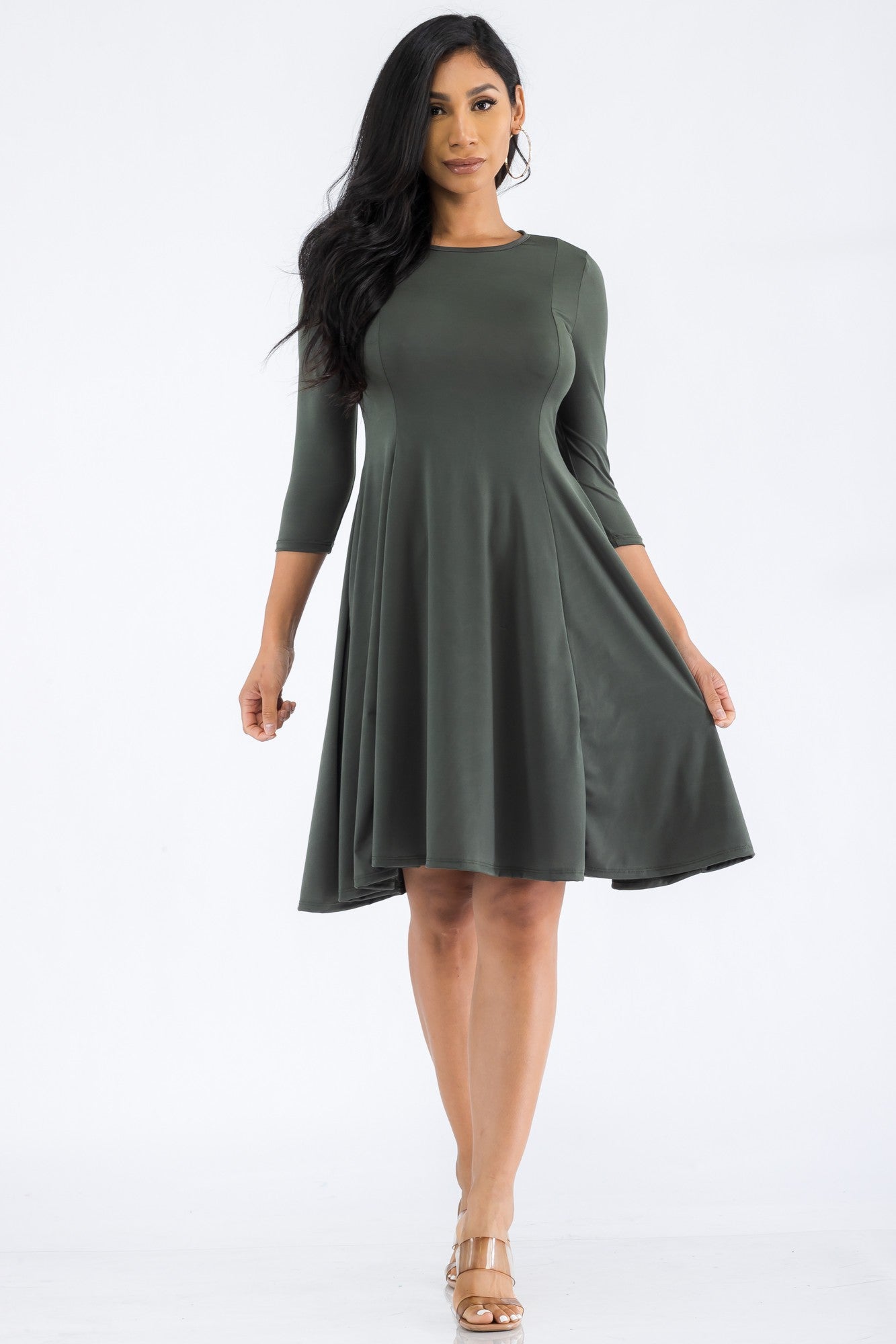 HH711R-SL - VESTIDO TÚNICA MANGA LARGA