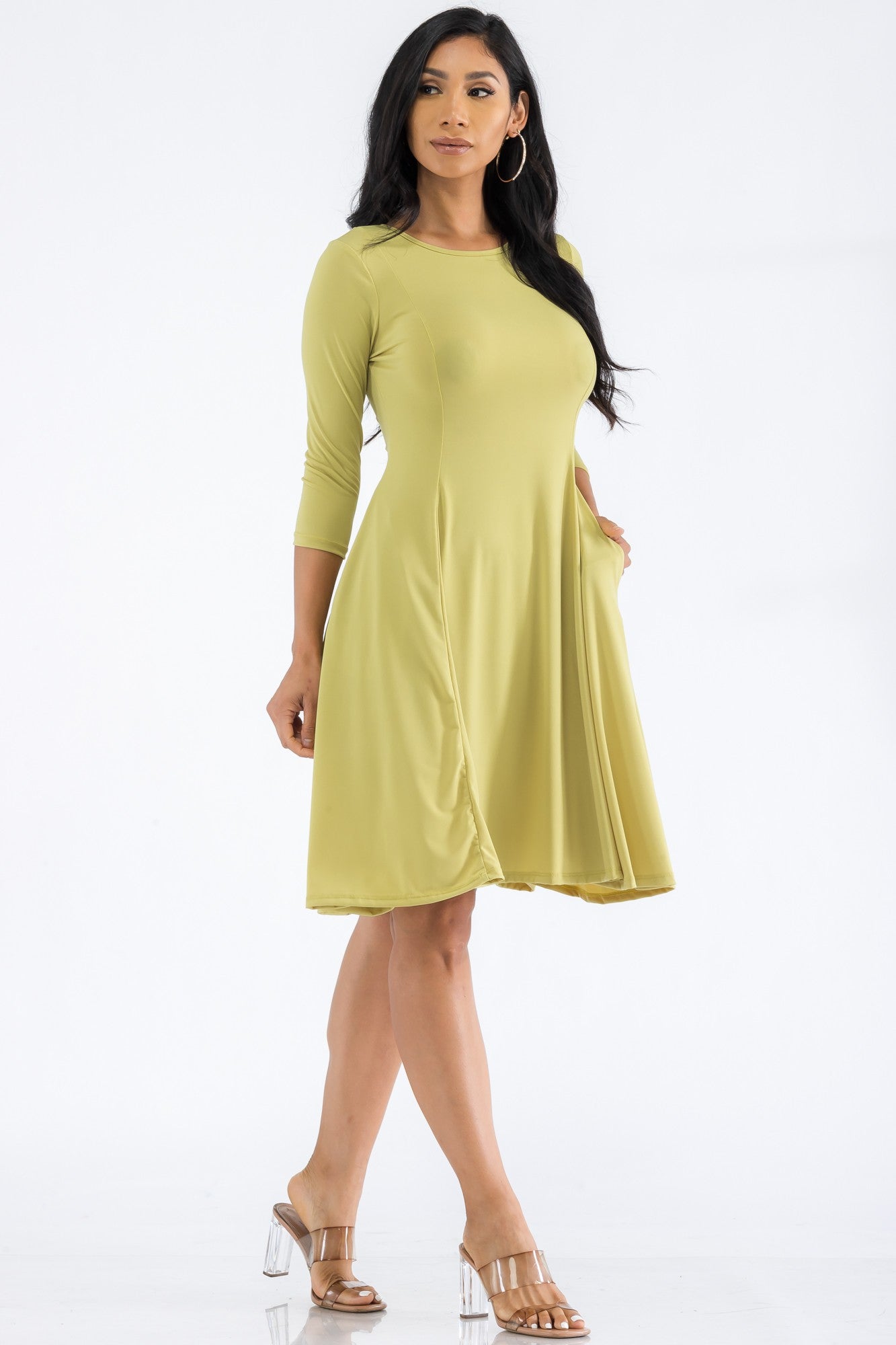 HH711R-SL - VESTIDO TÚNICA MANGA LARGA
