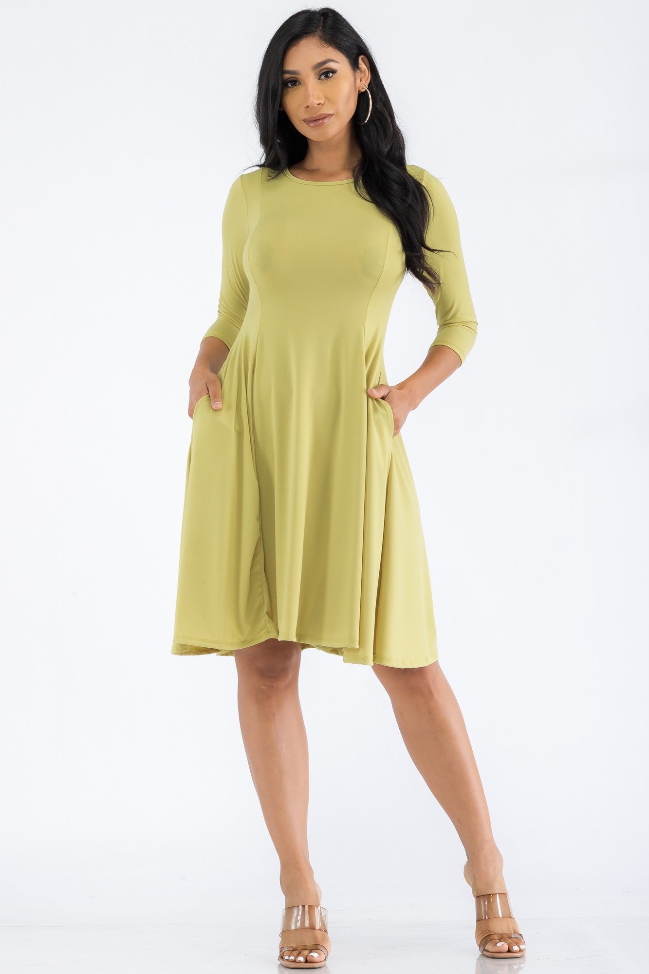 HH711R-SL - VESTIDO TÚNICA MANGA LARGA