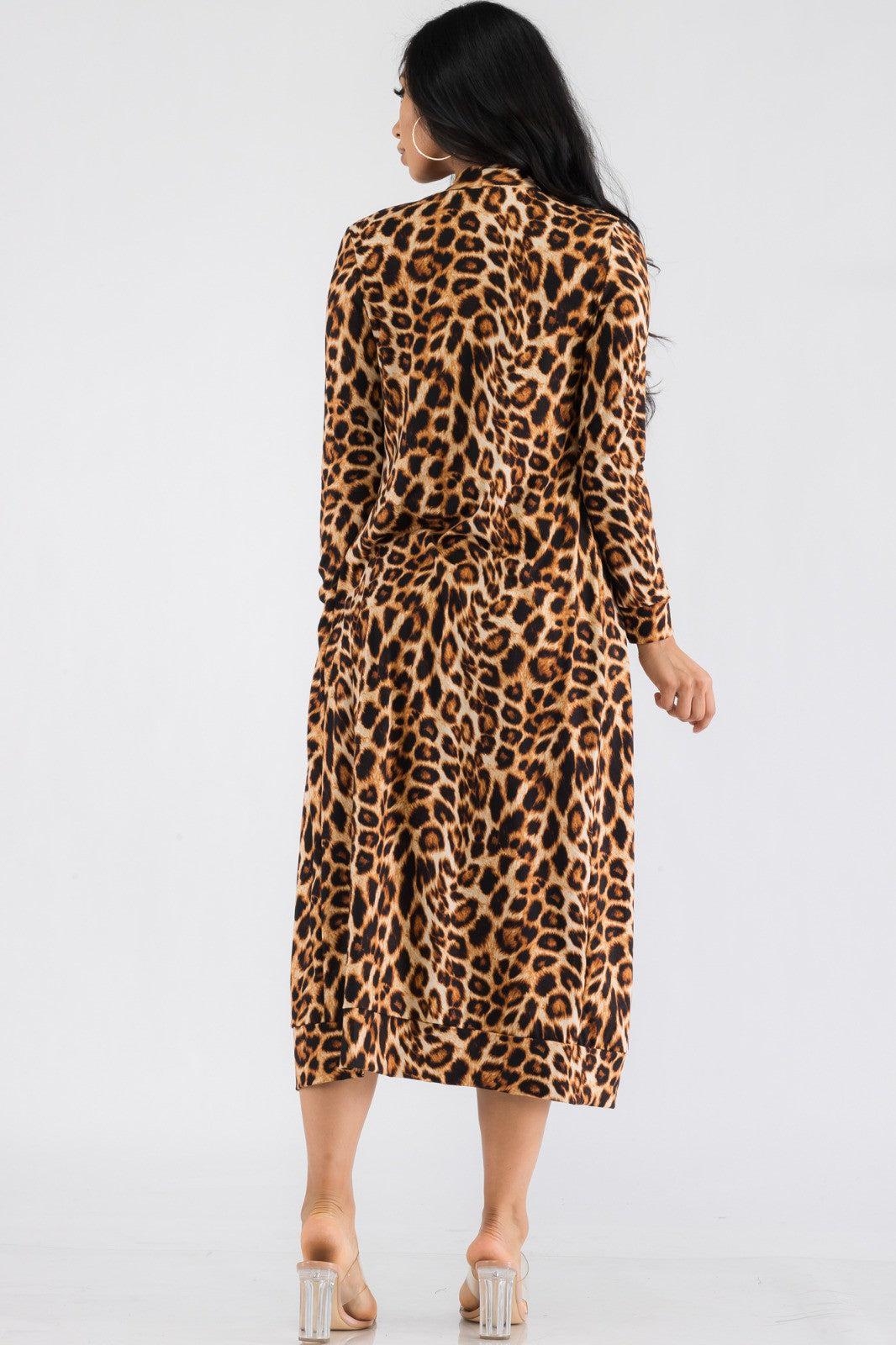 HH657R-LEO - CONJUNTO DE VESTIDO Y CÁRDIGAN DE 2 PIEZAS