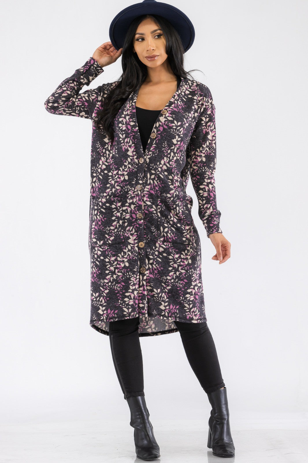 HH508X-LEAF - BUTTON DOWN CARDGAIN