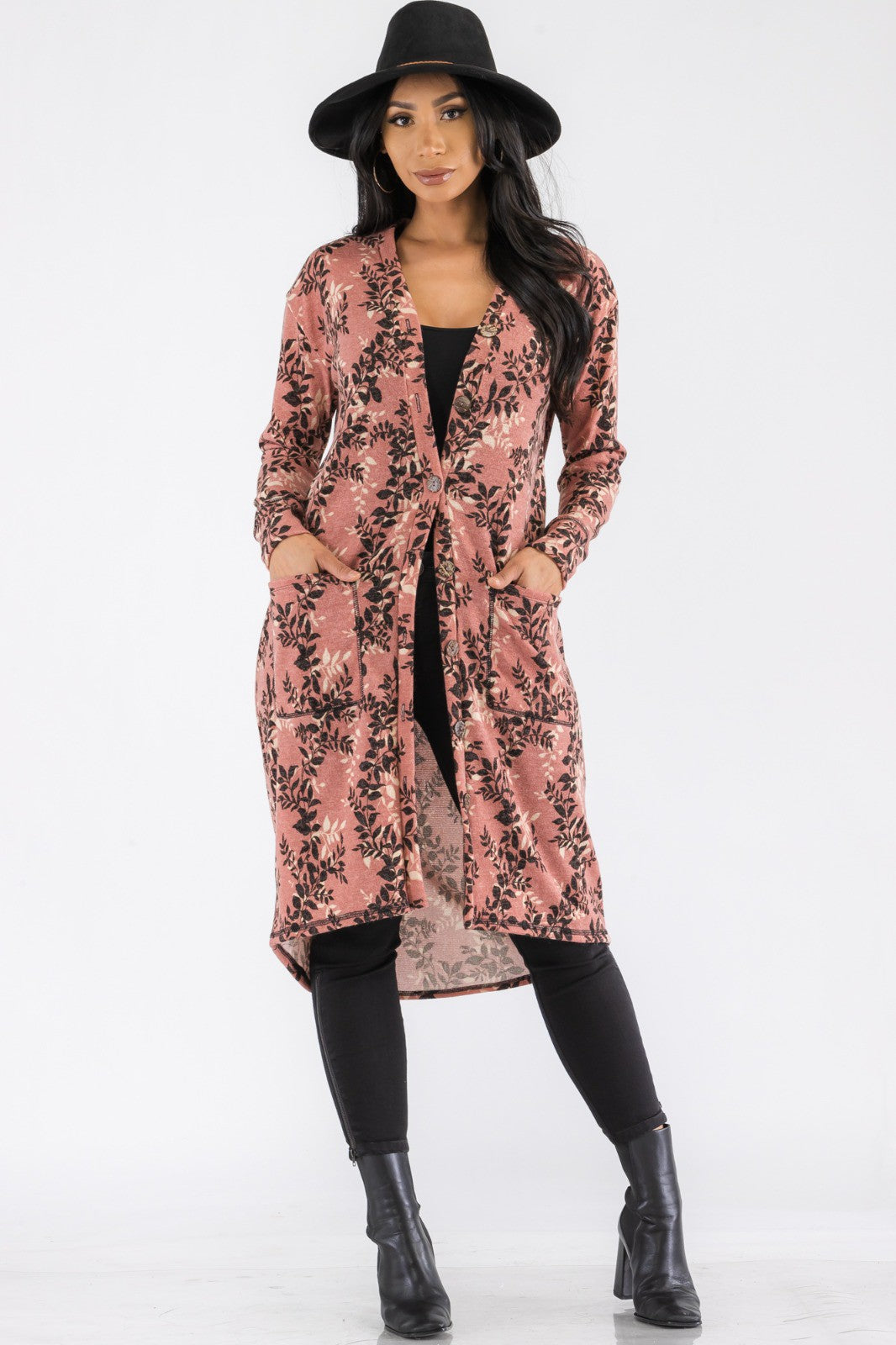 HH508X-LEAF - BUTTON DOWN CARDGAIN