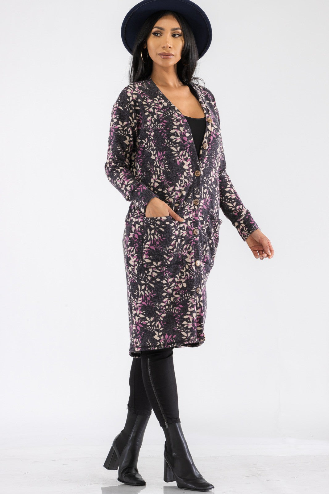 HH508X-LEAF - BUTTON DOWN CARDGAIN