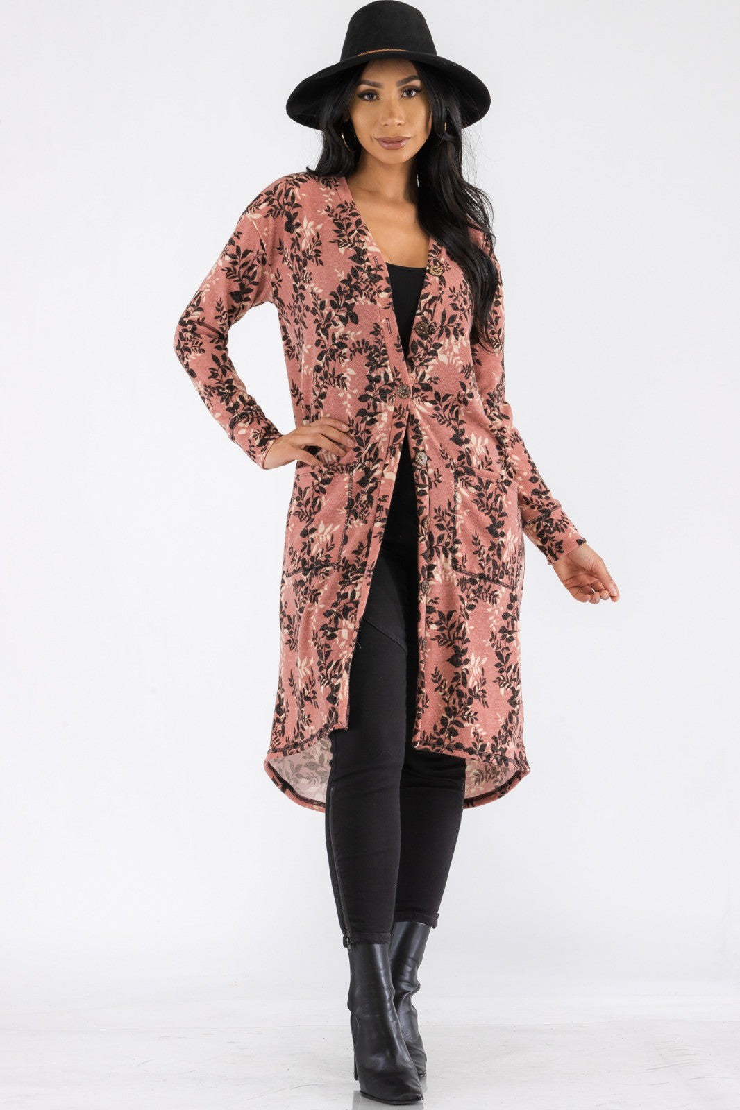 HH508X-LEAF - BUTTON DOWN CARDGAIN