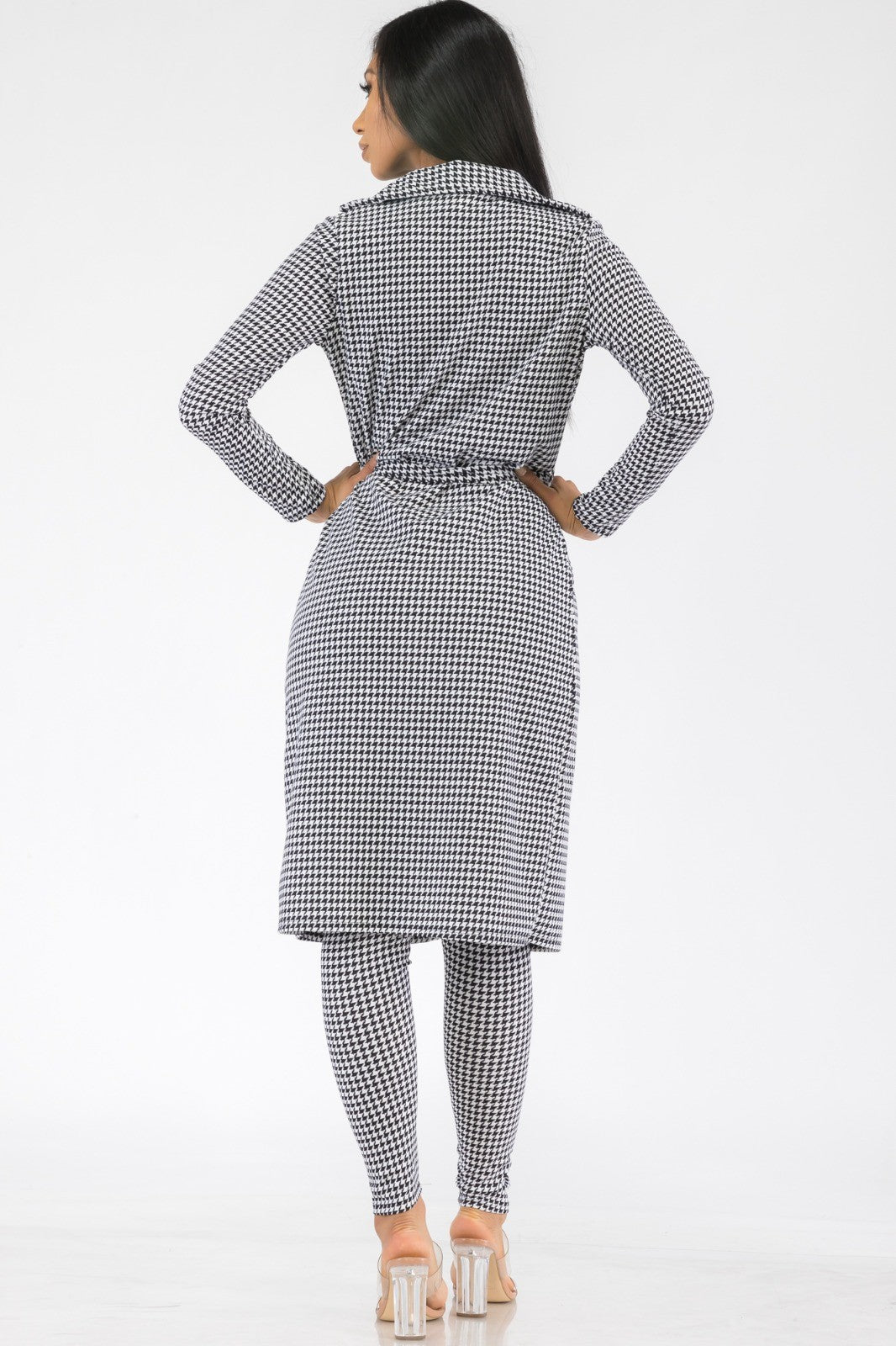 HH577R1-HOUNDSTOOTH - 2 PC PANT SET