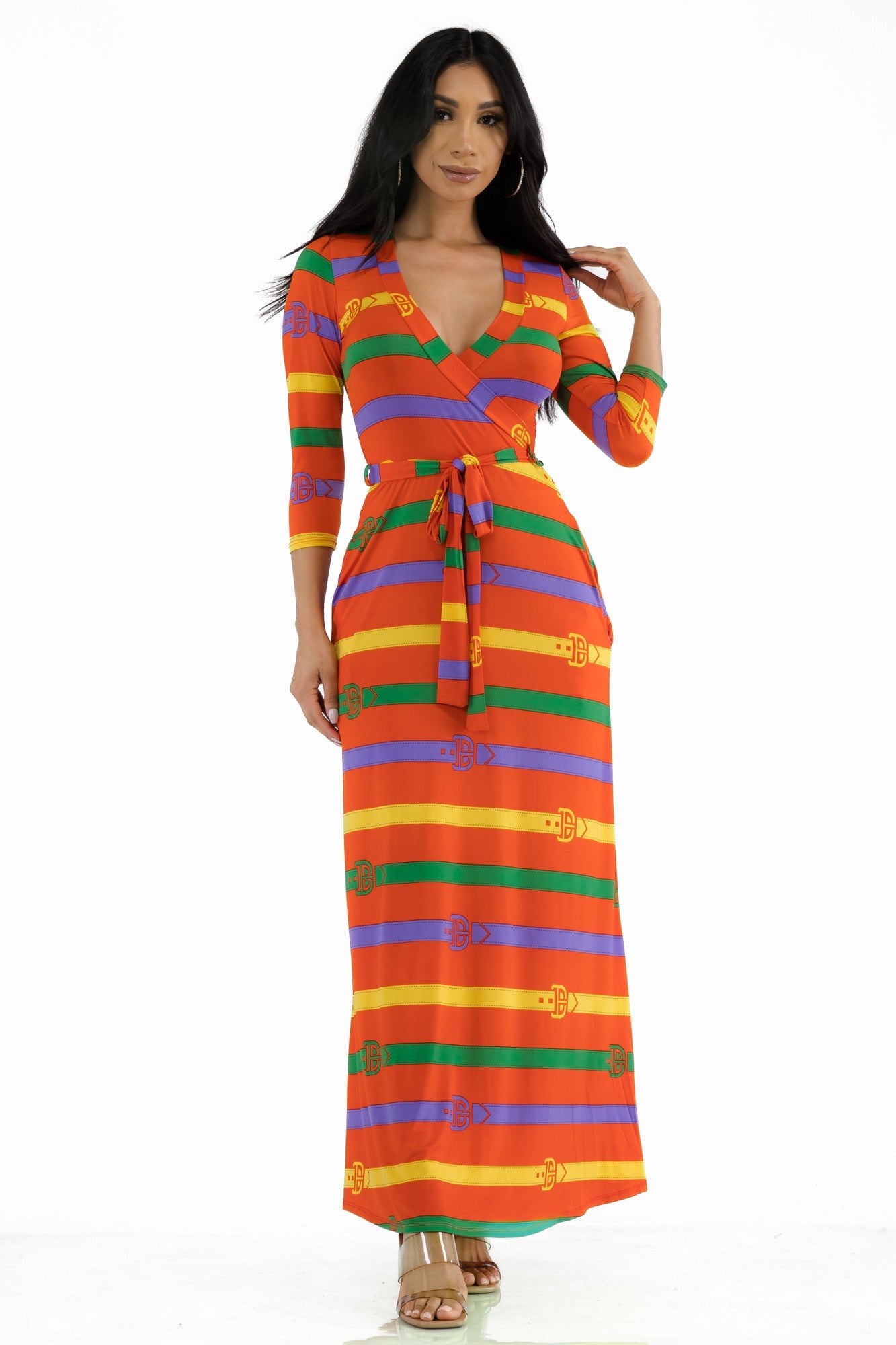 SAN149X-BLT - VESTIDO MAXI BARROCO