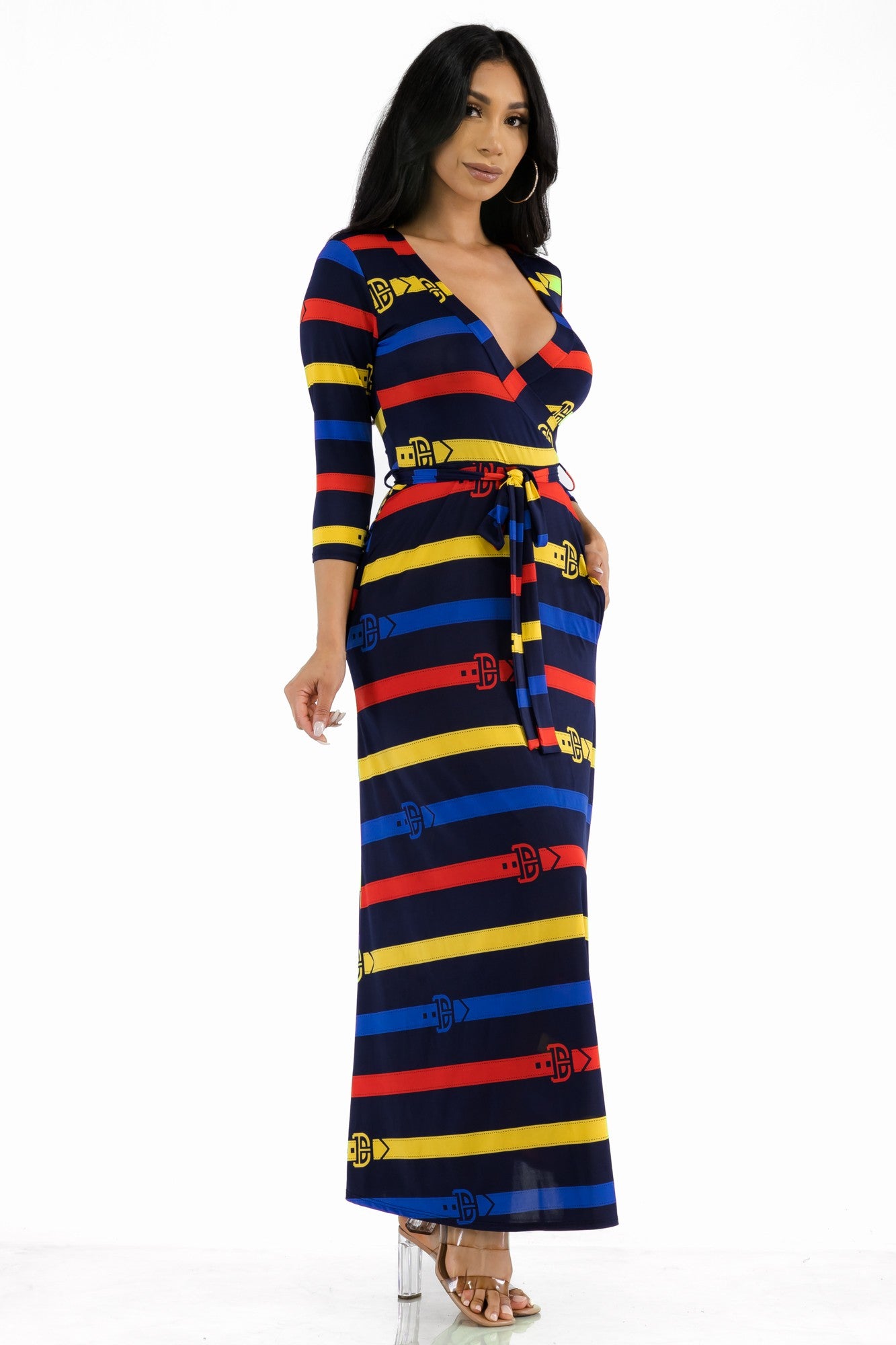 SAN149X-BLT - VESTIDO MAXI BARROCO