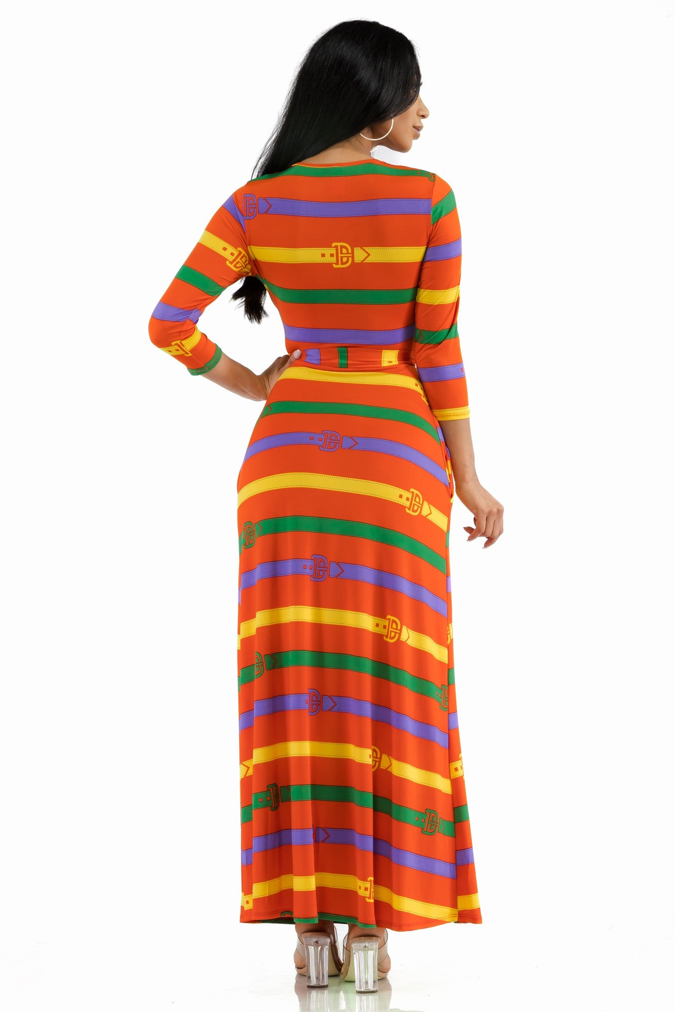 SAN149X-BLT - VESTIDO MAXI BARROCO