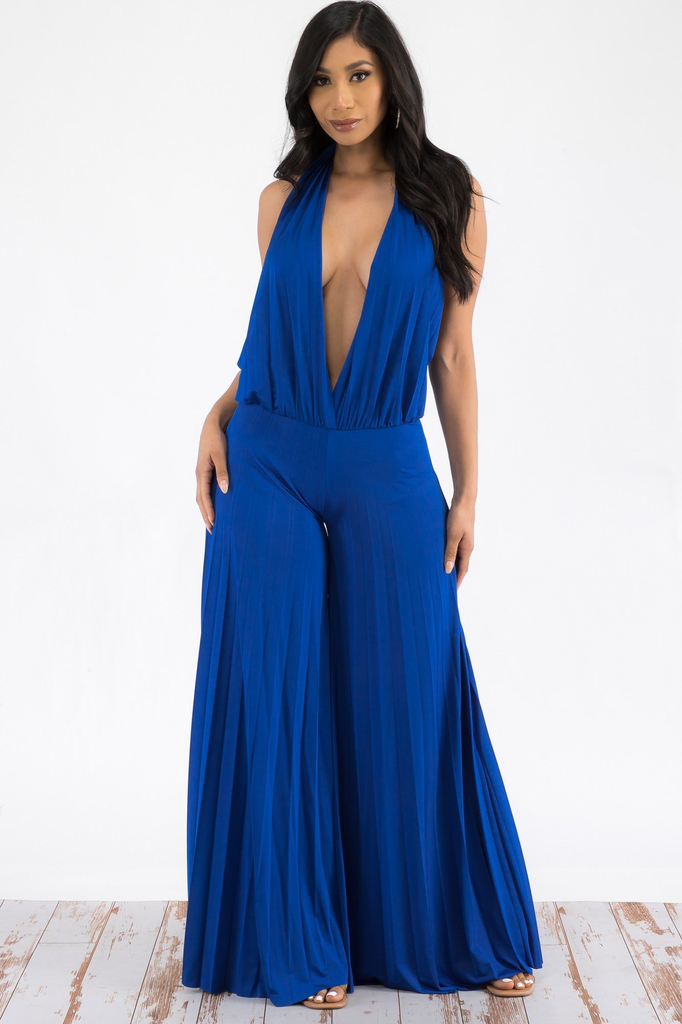 J259 - DEEP V-NECK JUMPSUIT