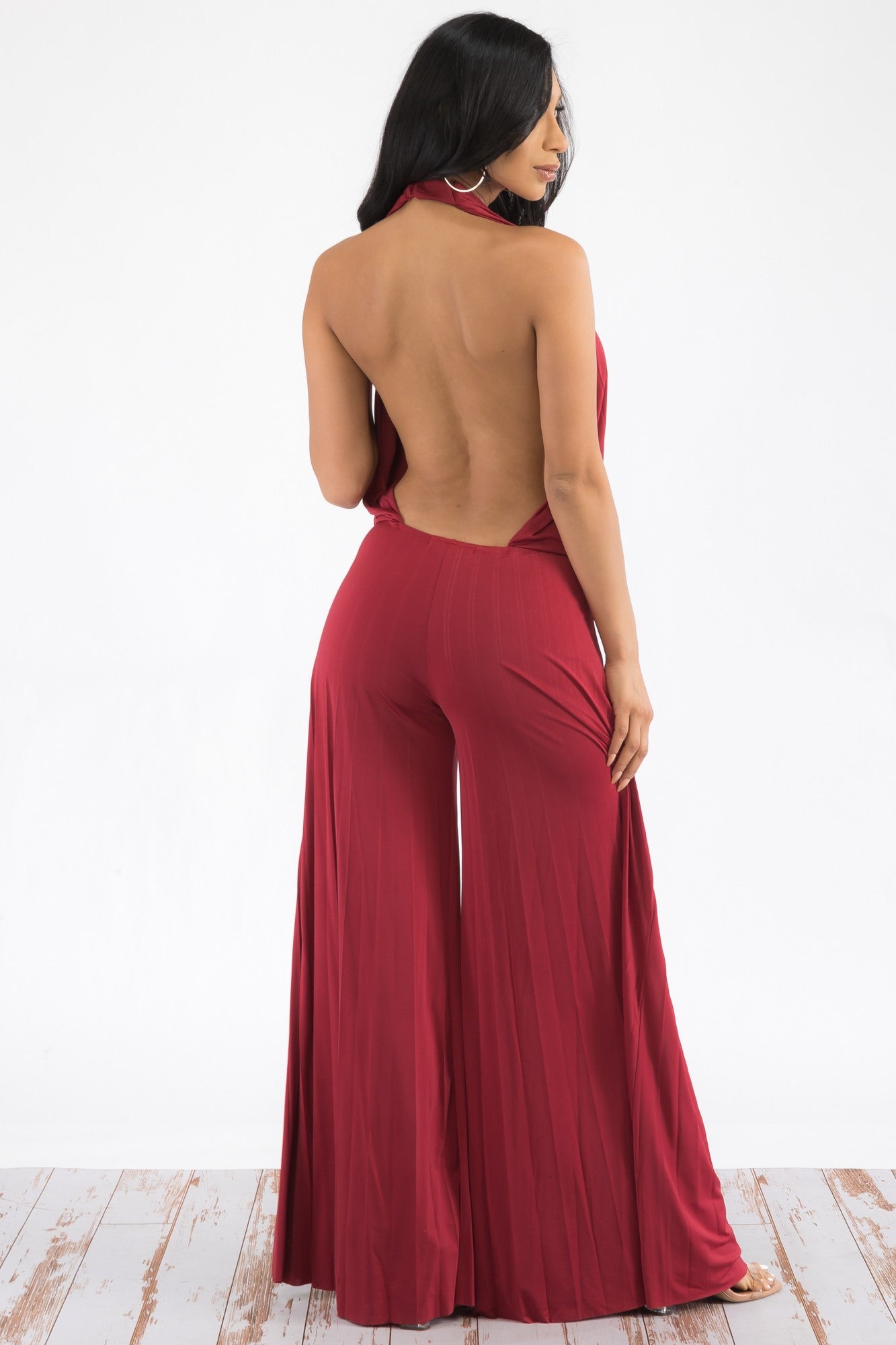 J259 - DEEP V-NECK JUMPSUIT