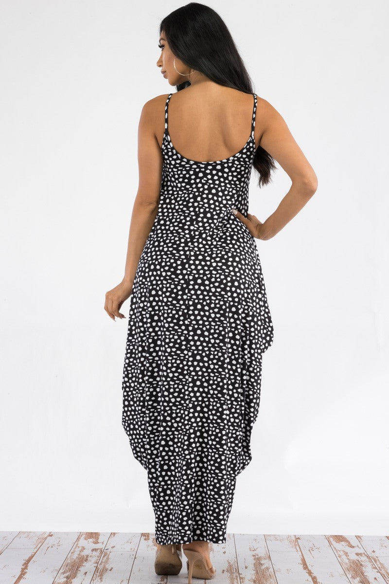HH645X-POLKA - VESTIDO MAXI CAMI CON BOLSILLOS