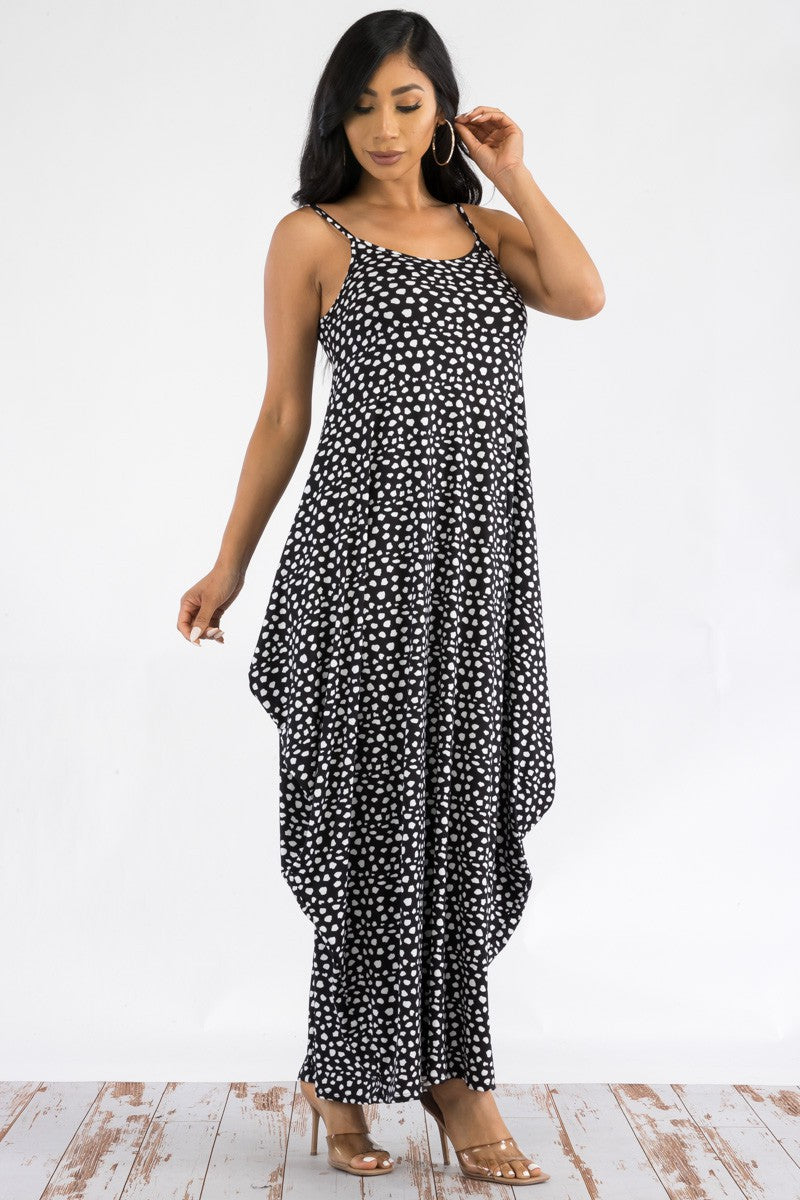 HH645X-POLKA - VESTIDO MAXI CAMI CON BOLSILLOS