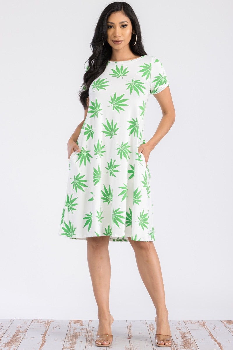 SAN136R-MARI - VESTIDO TÚNICA MANGA CORTA