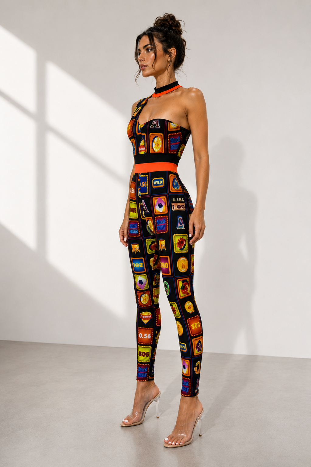J10943 - One Shoulder Jumpsuit