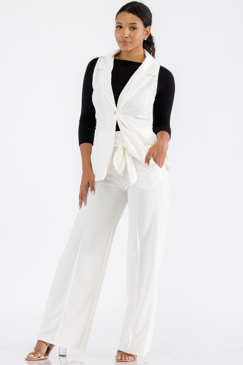 HH706R-SL - 2 PC VEST AND PANT SET