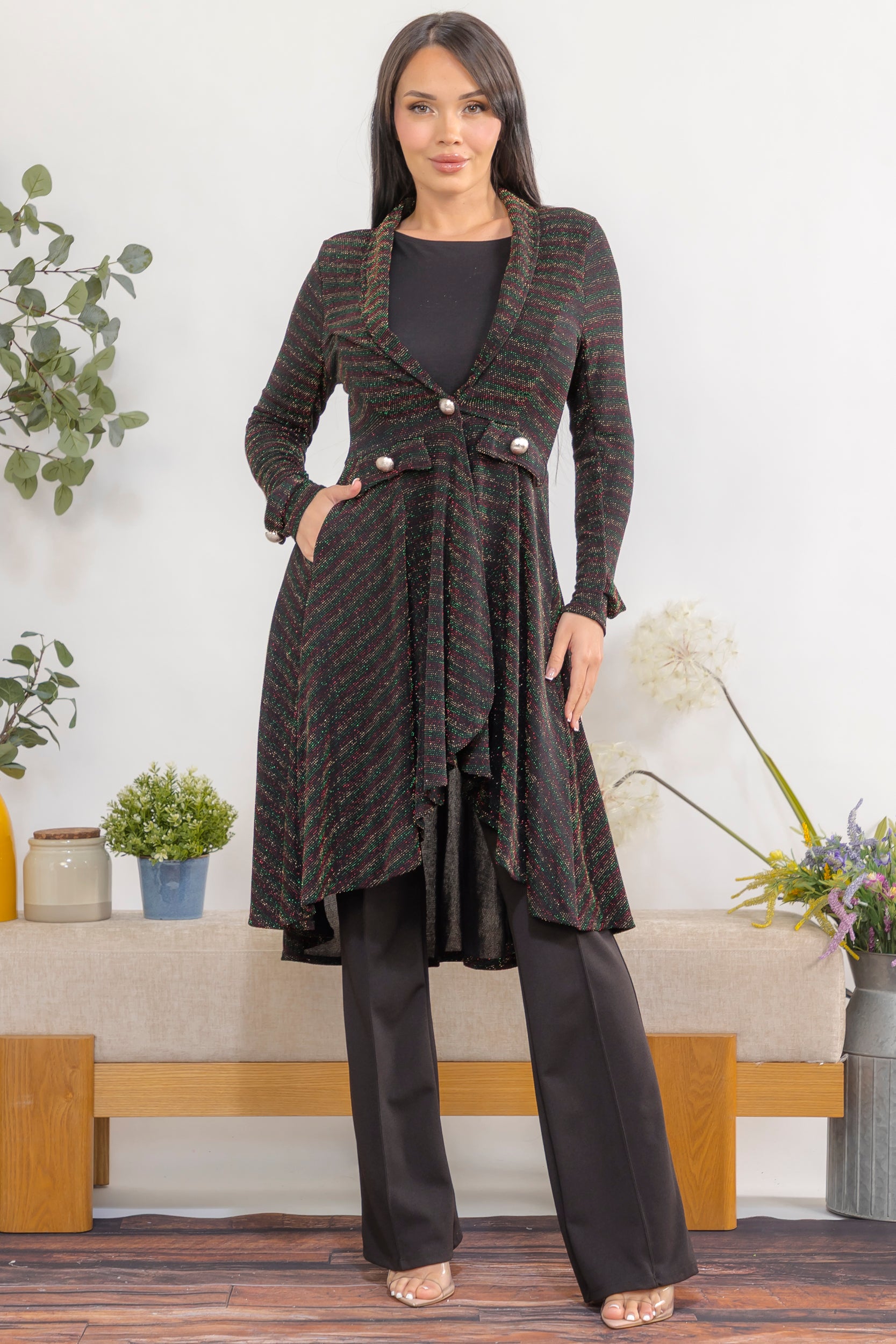 HH744-MET Long Sleeve Cardigan