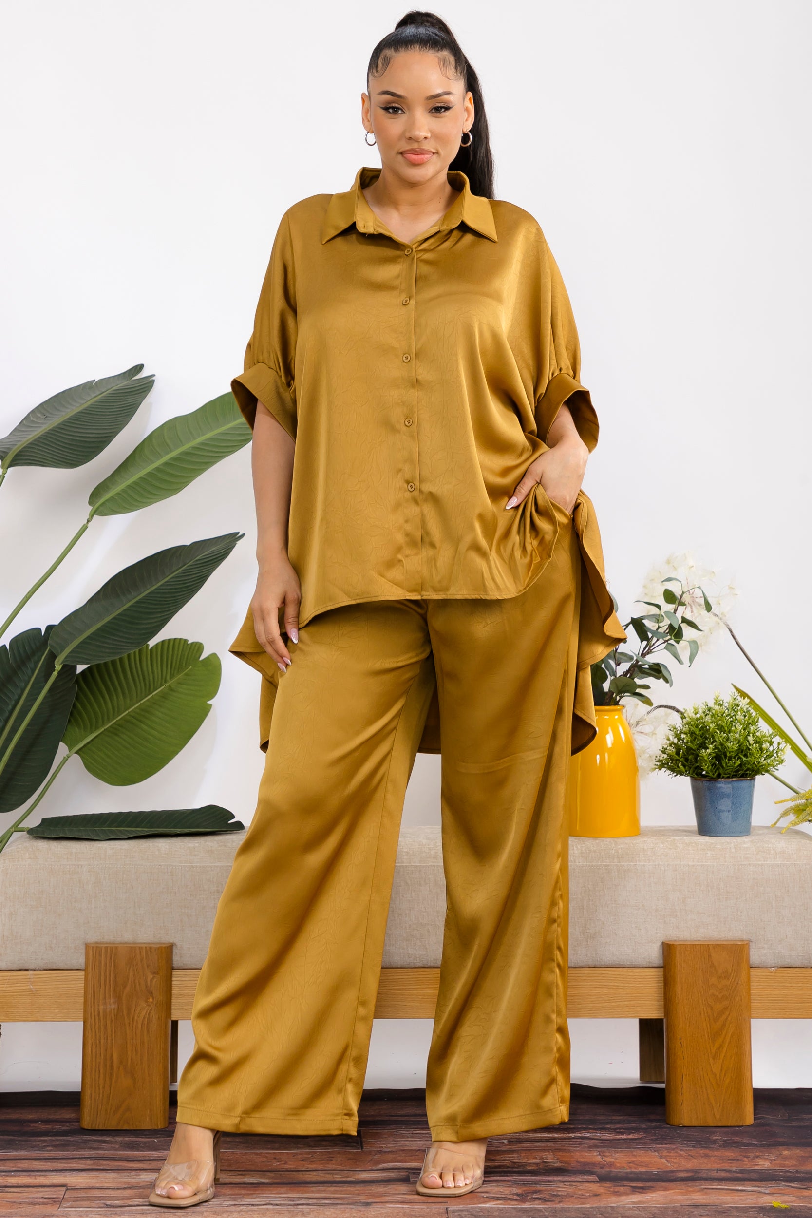 976 - Elegant Flow Two-Piece Set