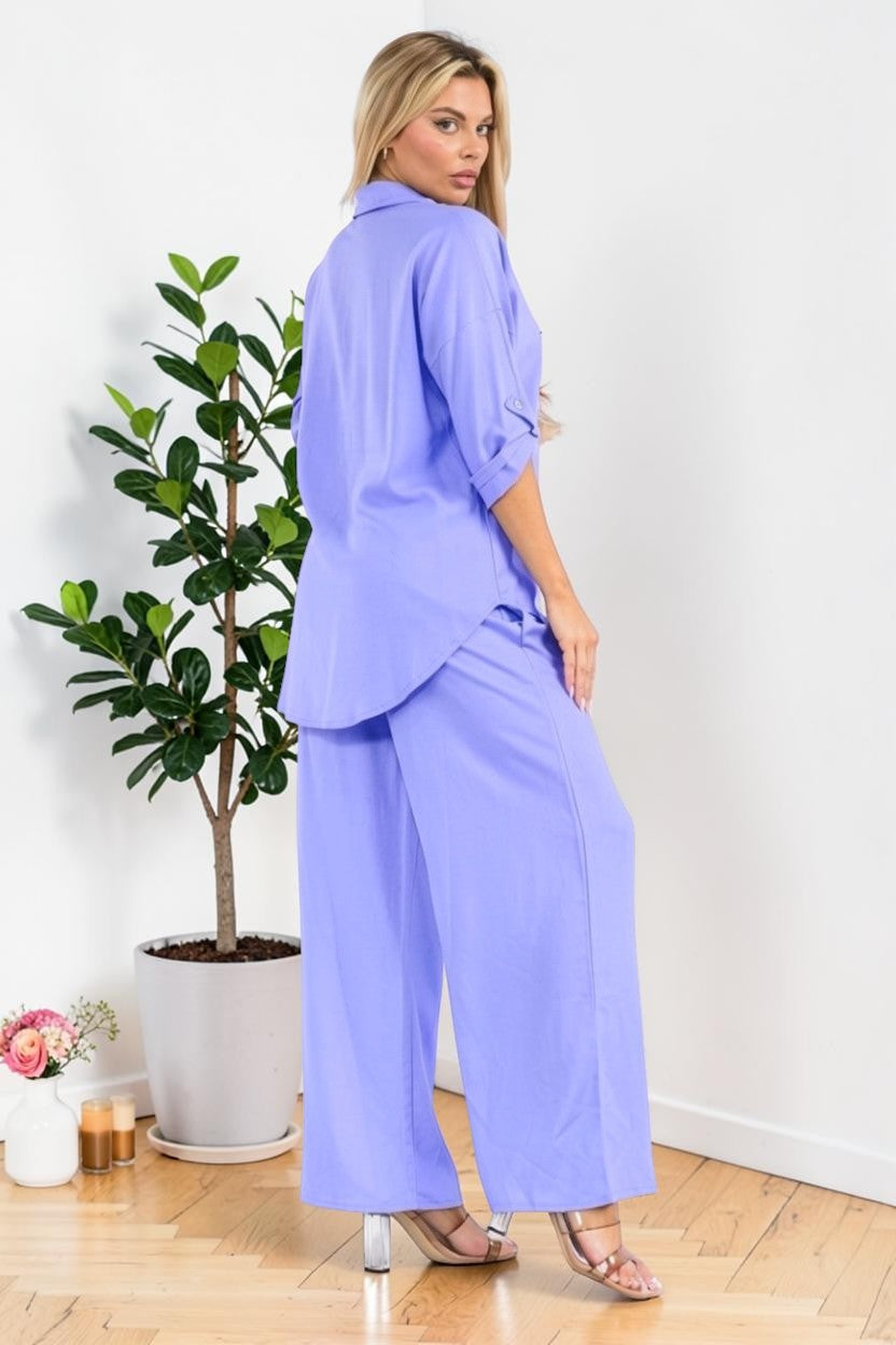 HH753-55-XS - Plus Size Relaxed Two-Piece Set