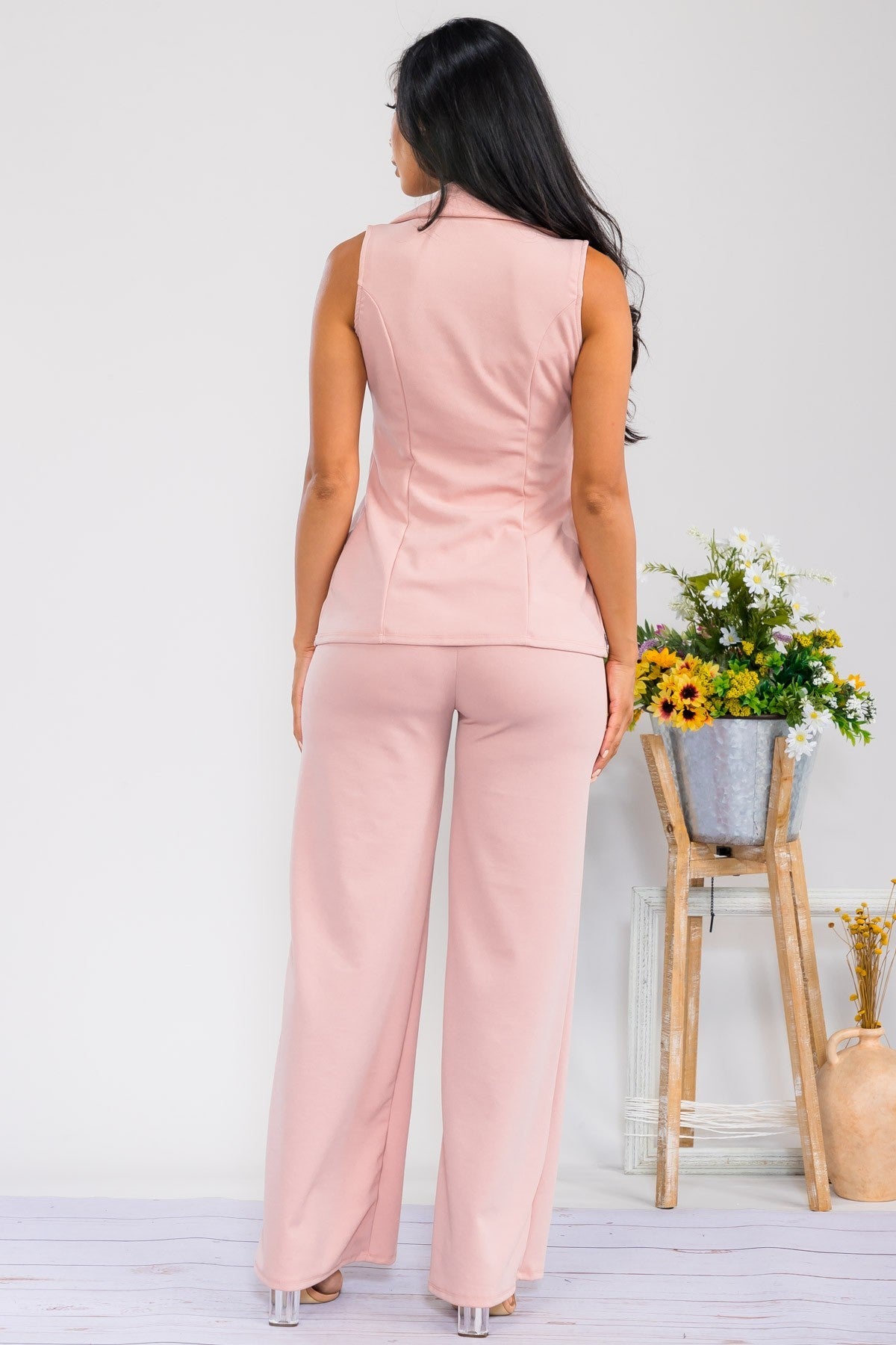 S25671-R - 2 PC VEST AND PANT SET