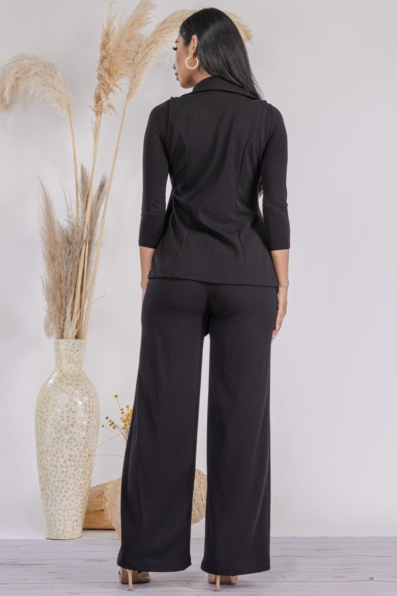 S25671-R - 2 PC VEST AND PANT SET