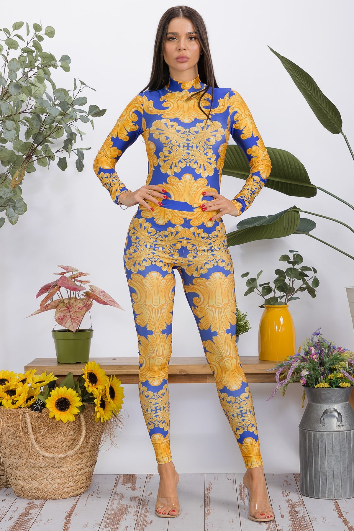 HB1151-P1 - 2-piece bodysuit and leggings set