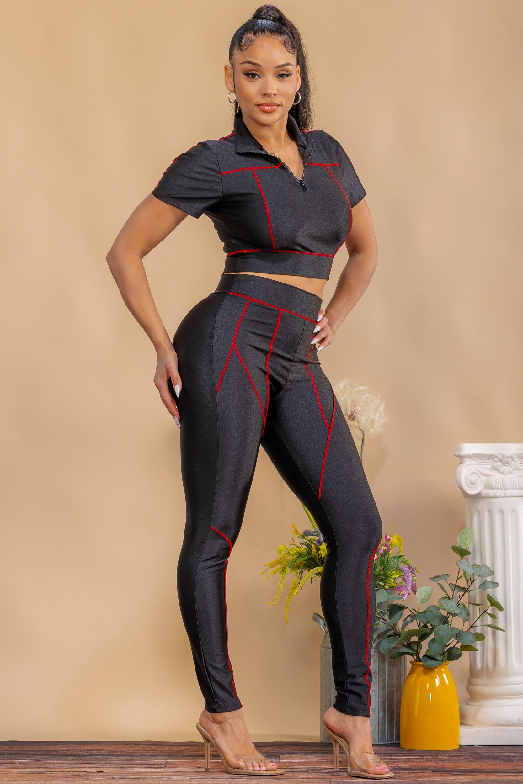 HH640 - 2 PC PANT SET WITH MASK