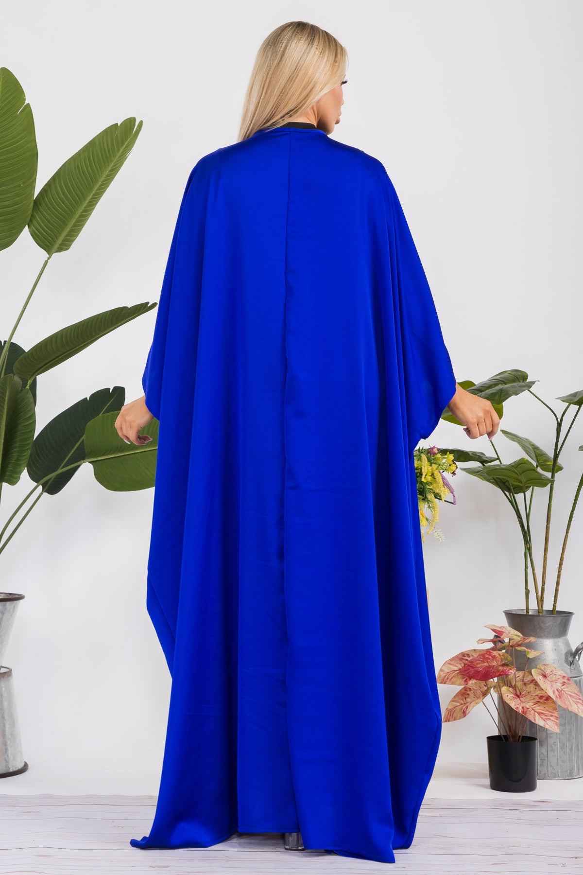 HH707D-R-S OPEN FRONT DUSTER ROBE