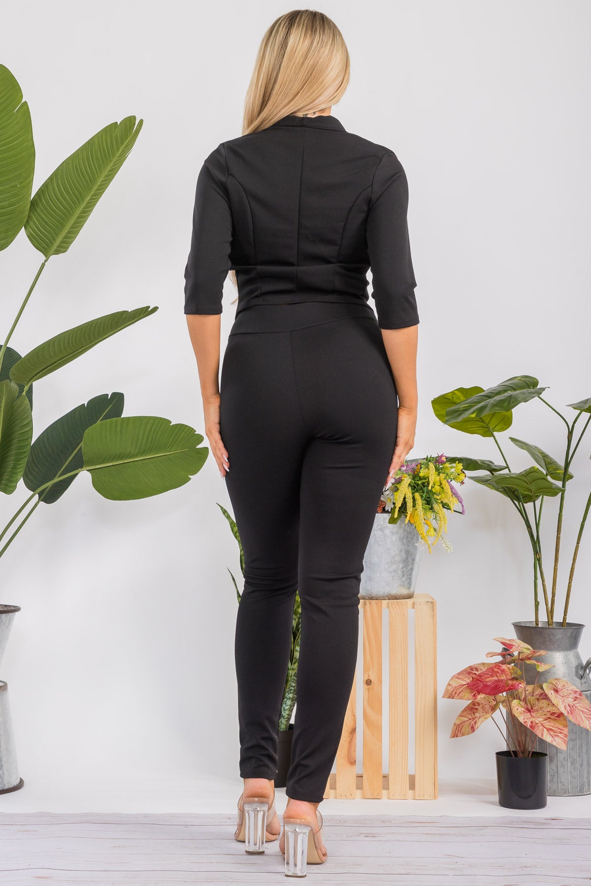 HH520R-SOLID - 2PC PANT AND JACKET SET