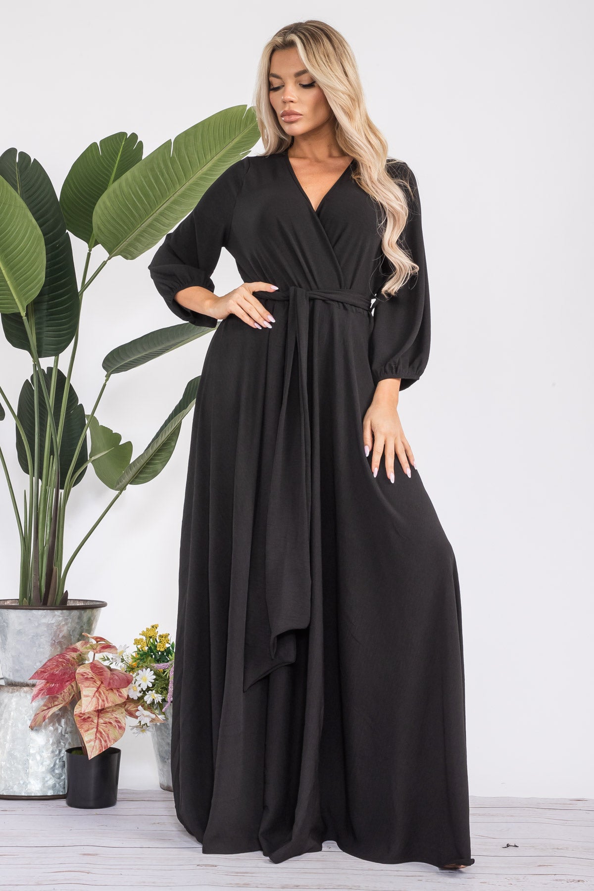 HH568X-S1 - LONGSLEEVE MAXI DRESS