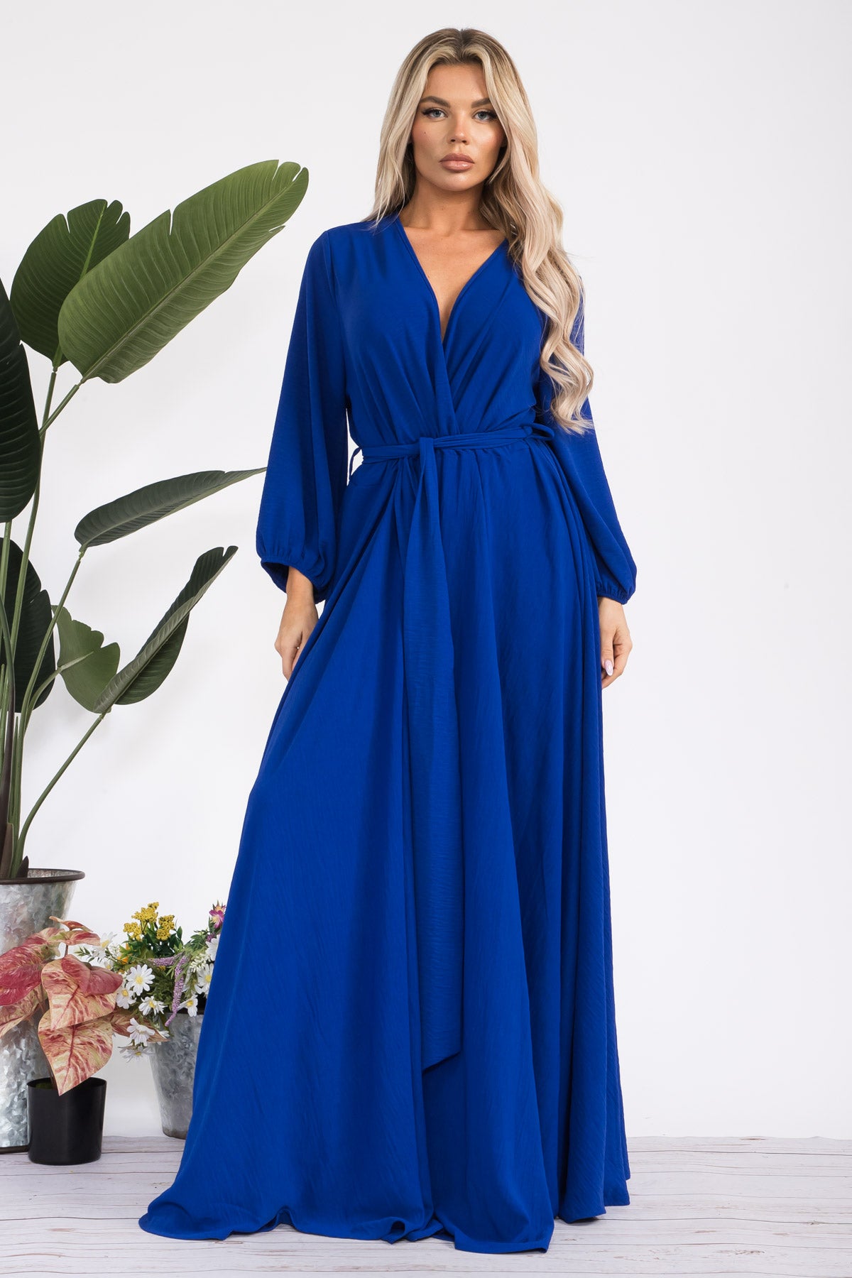 HH568X-S - LONGSLEEVE MAXI DRESS